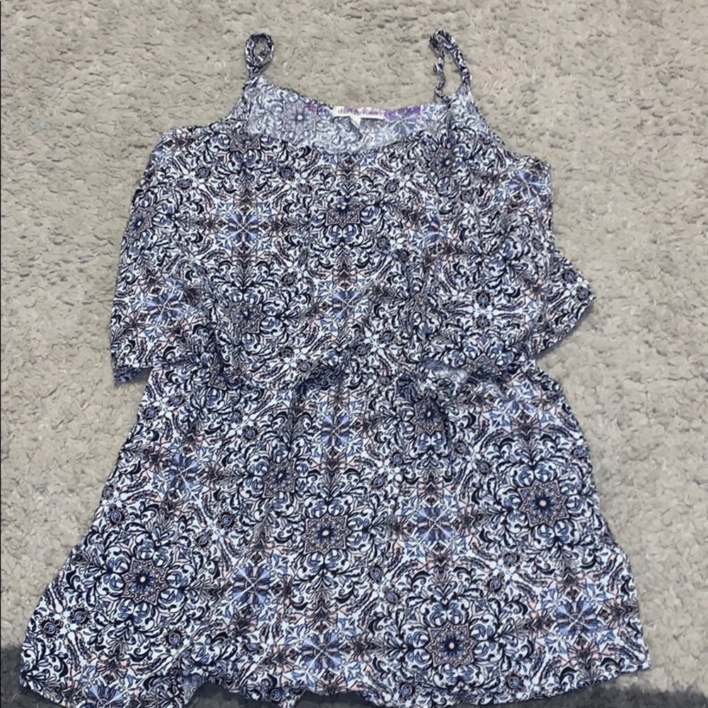 Charlotte Russe Multi-colored vibrant romper.